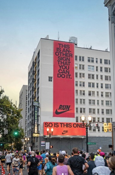 nike wallscape kampanja